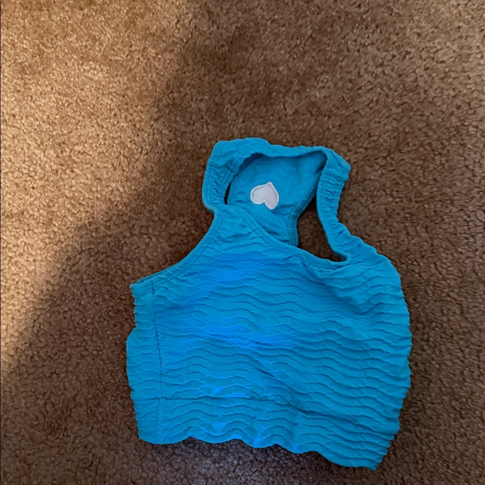 Booty by Brabant kids Blue Textured Crop Top